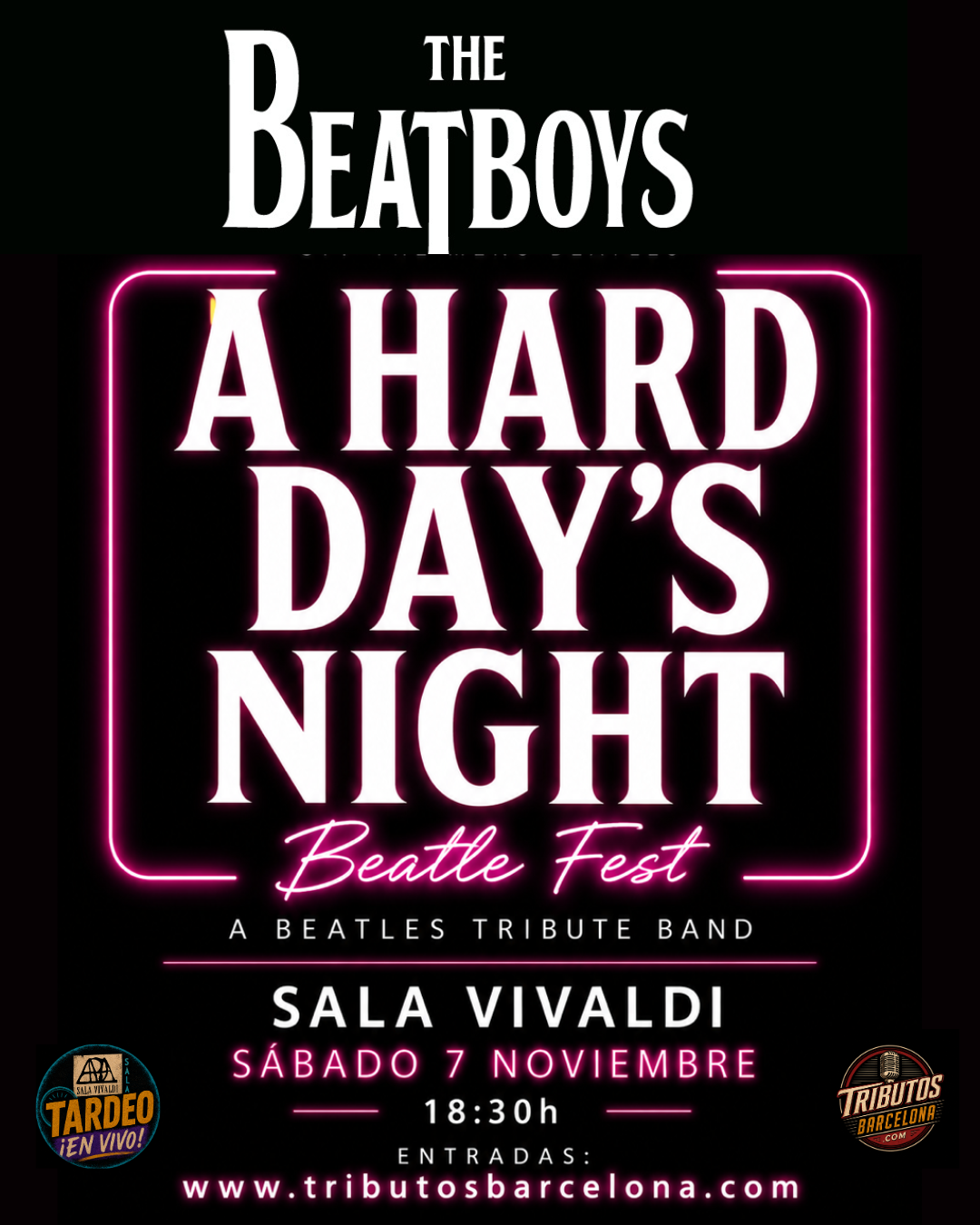 The Beatboys - A Hard Day's Night Beatle Fest en Sala Vivaldi, Barcelona